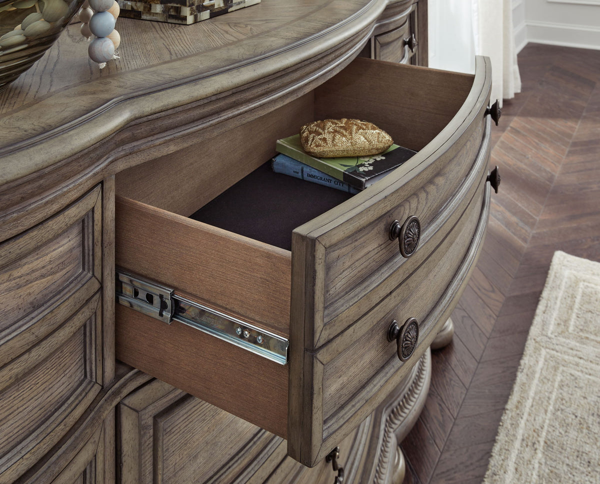 Ardenfield - Dresser And Mirror - Light Brown