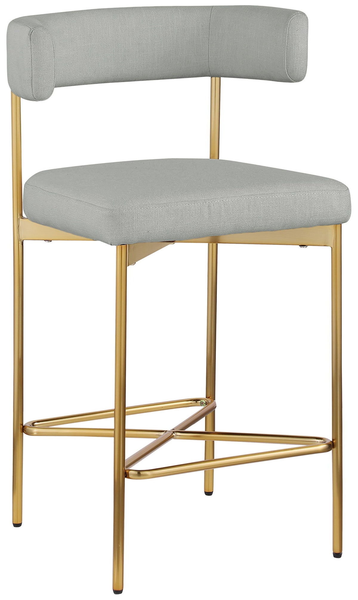 Rivage - Durable Stool With Gold Frame (Set of 2)