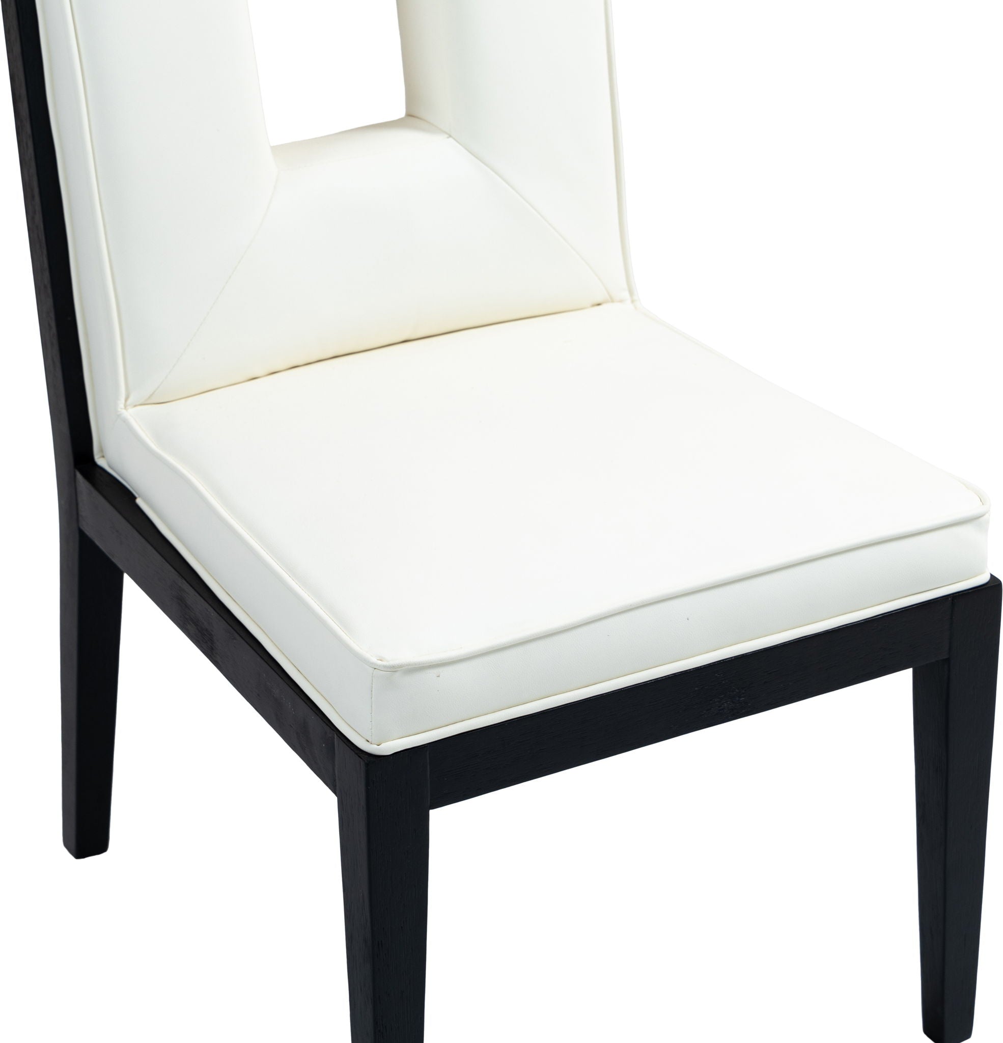 Gwendolyn - Faux Leather Dining Side Chair With Black Frame (Set of 2)