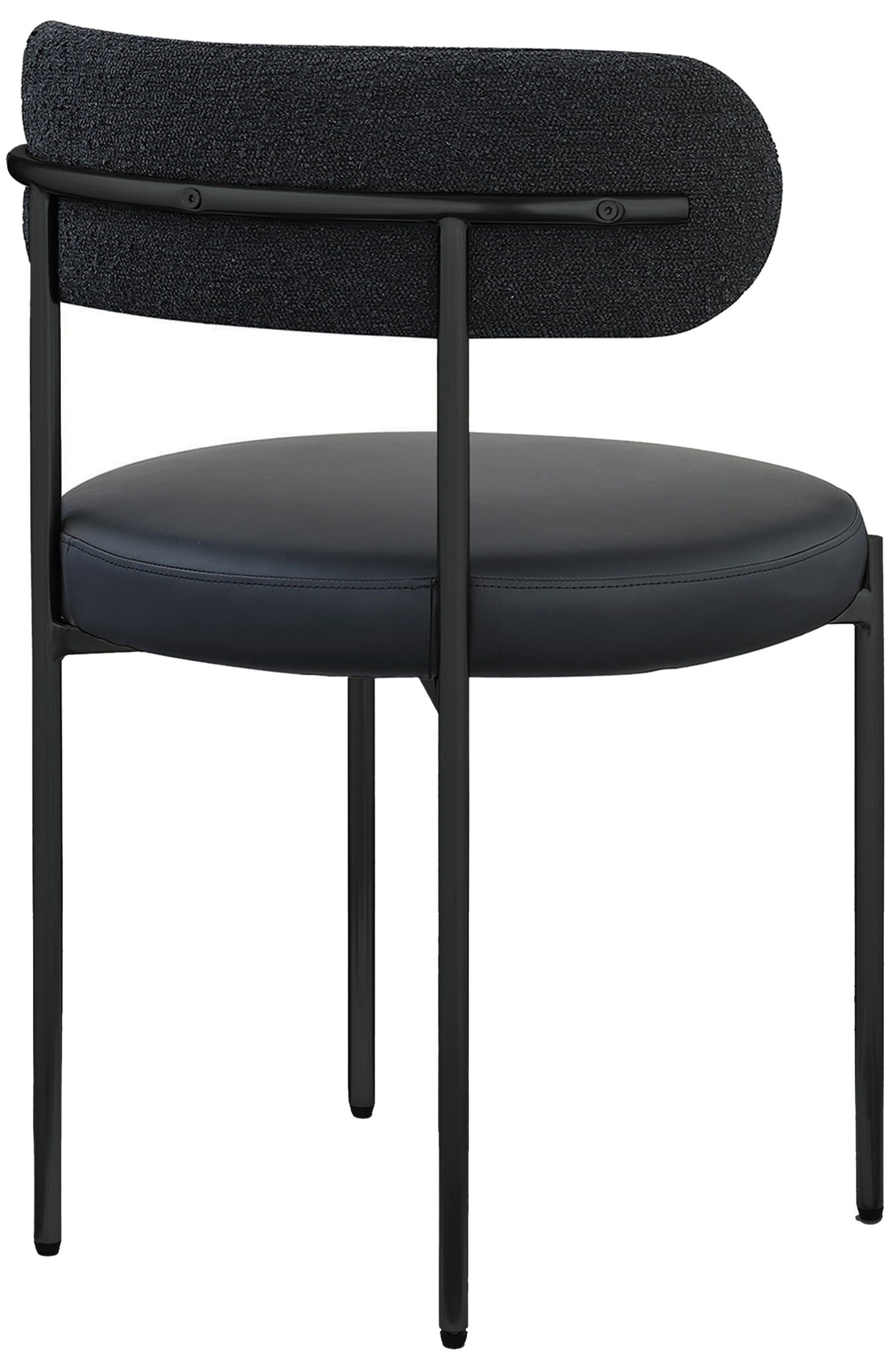 Beacon - Faux Leather Dining Chair With Black Legs (Set of 2)
