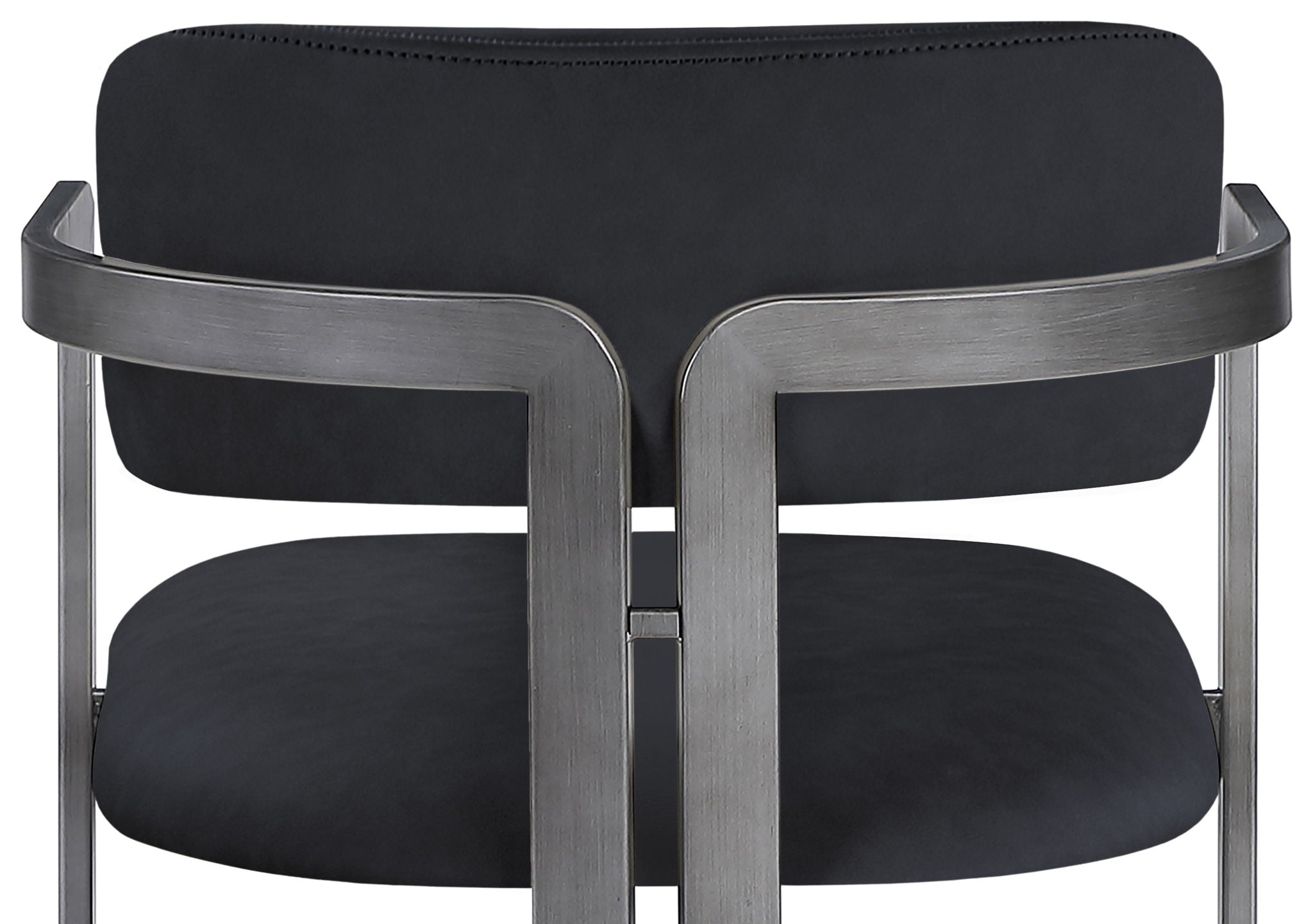 Aurum - Vegan Leather Upholstered Counter Stool With Gray Base