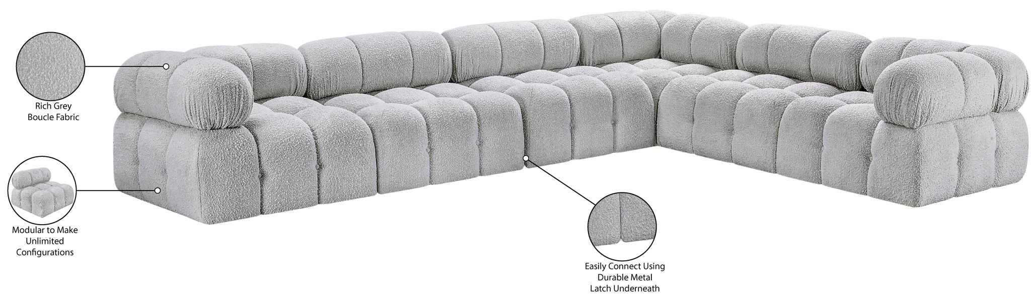 Ames - 6 Piece Modular Corner Sectional