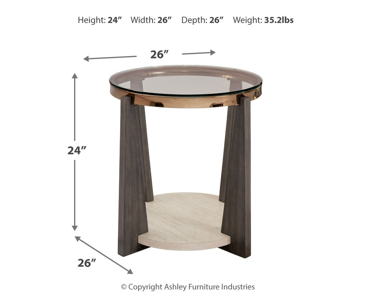 Frazwa - Round End Table - Multi