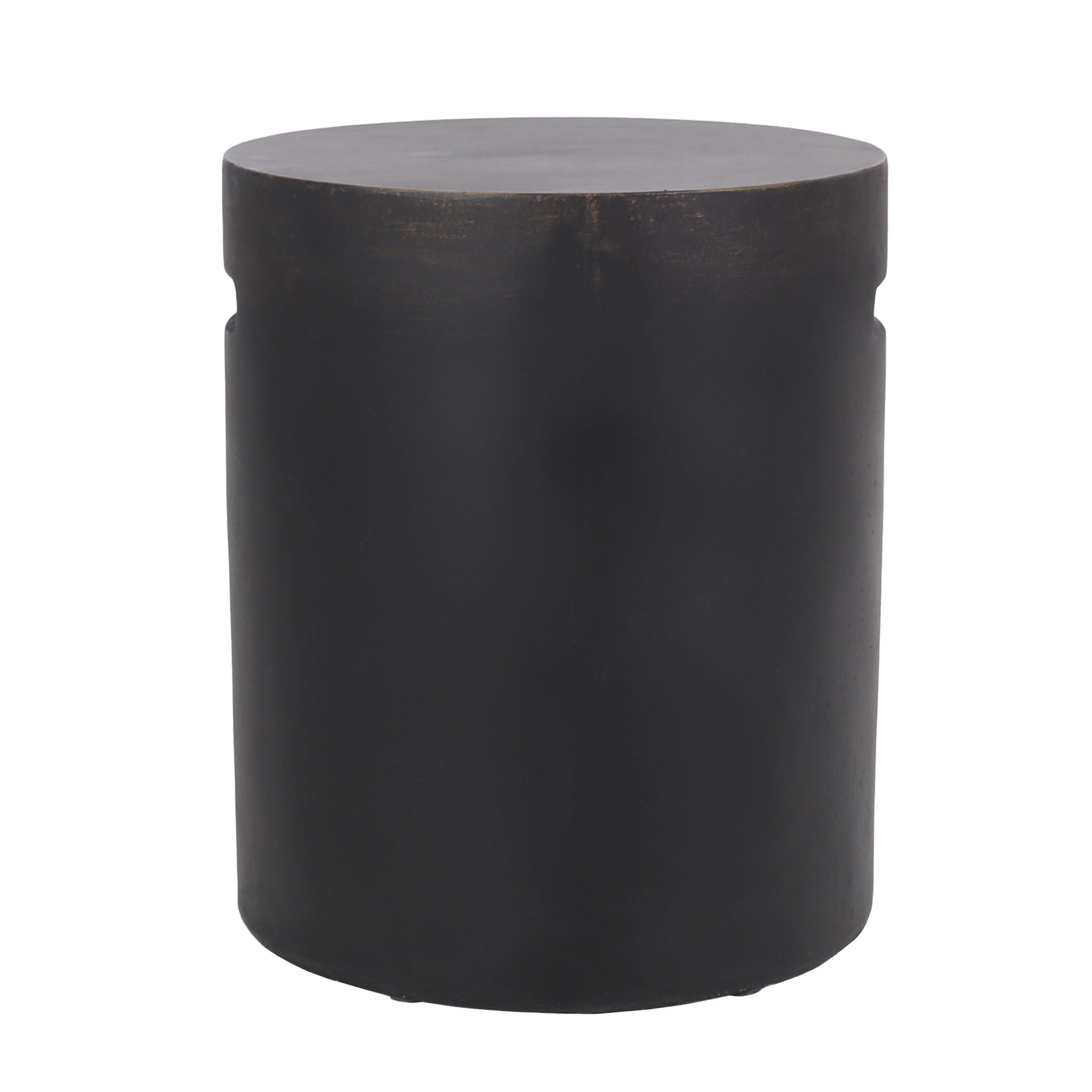Outdoor End Table With Cutout Handle - Copper