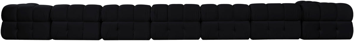 Orin - Velvet Performance Fabric Upholstered 8 Piece L-Shaped Sectional