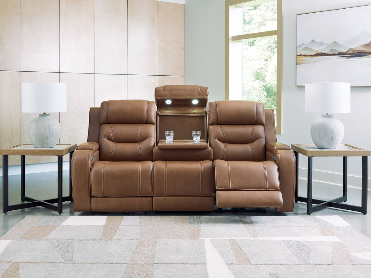 Knightington - Power Reclining Sofa With Audio Seating