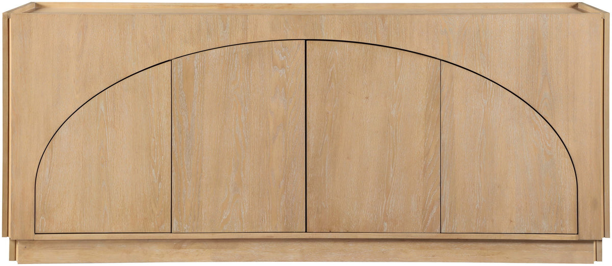 Everson - Oak Veneer And Solid Wood Sideboard/Buffet - Natural