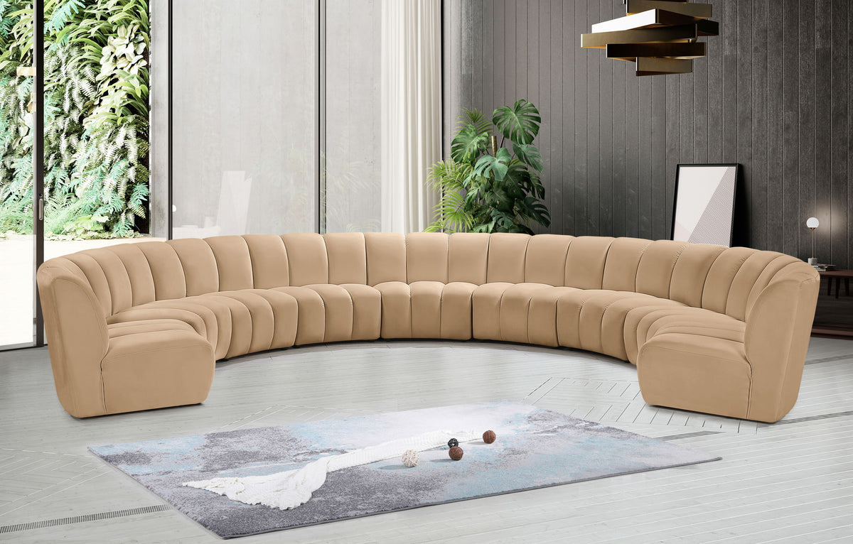 Infinity - 9 Piece Modular Sectional - Camel