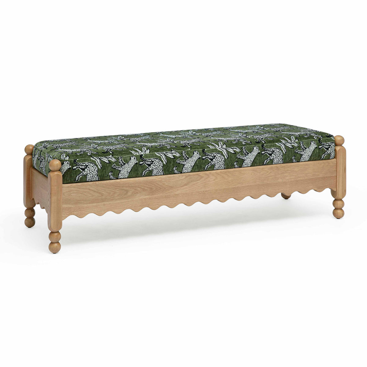 Thelma - Leopard Jacquard Bench