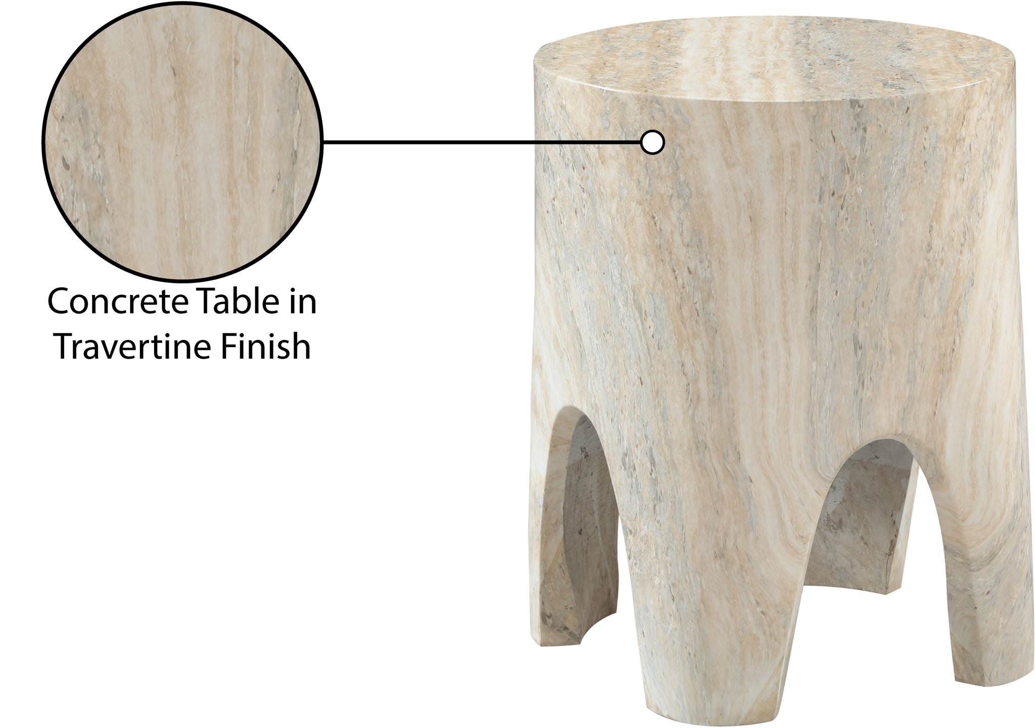 Foligno - Concrete End Table