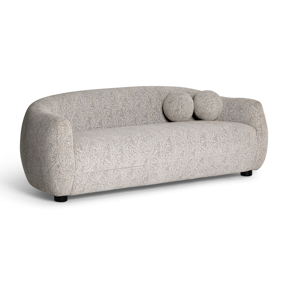 Judy - Woven Fabric Sofa - Black / White