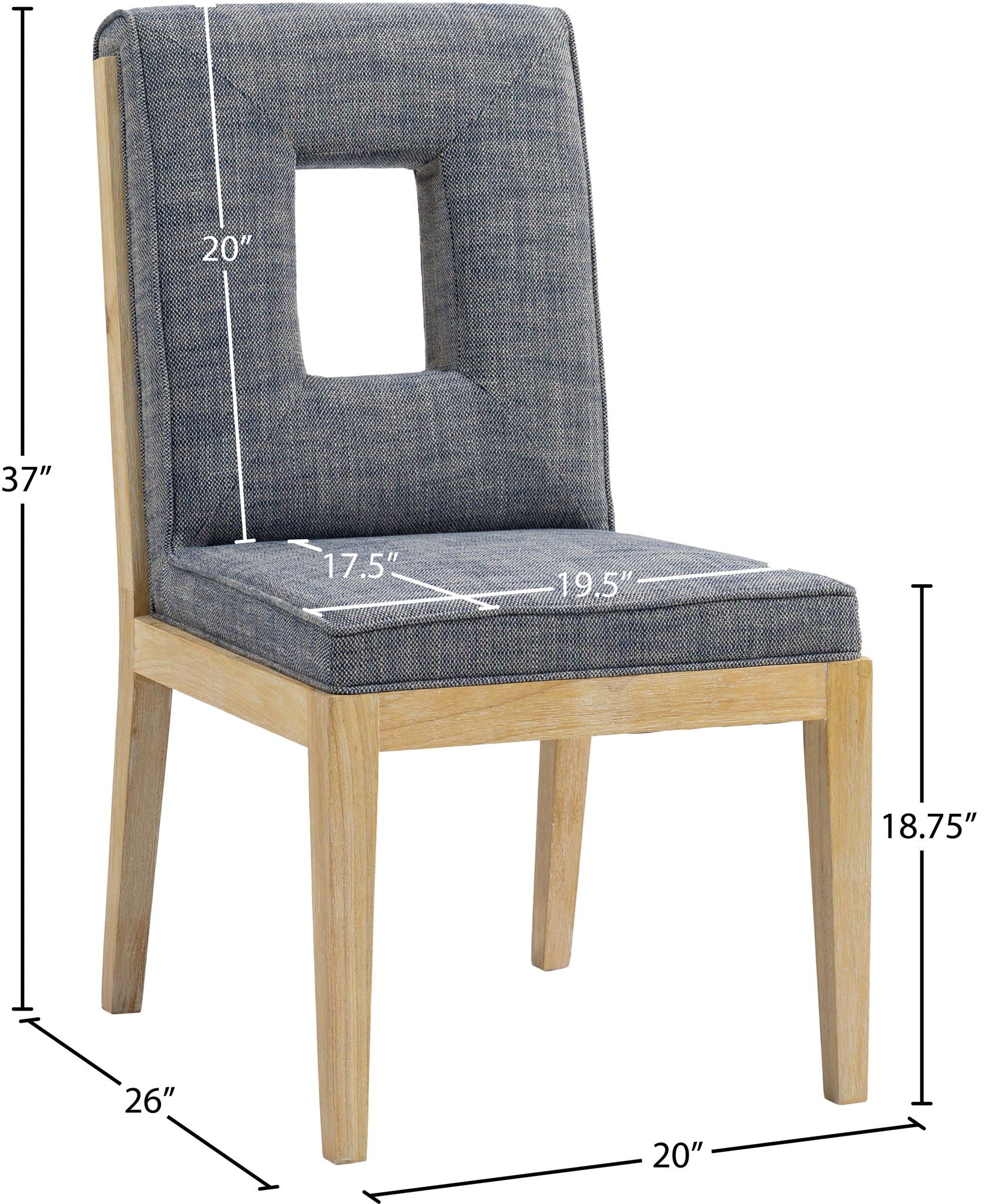 Gwendolyn - Dining Side Chair With Natural Frame (Set of 2)