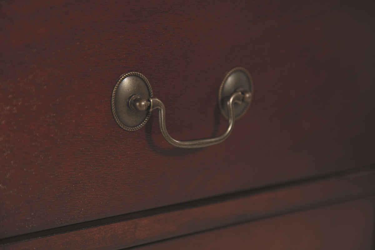 Alisdair - Two Drawer Night Stand - Reddish Brown