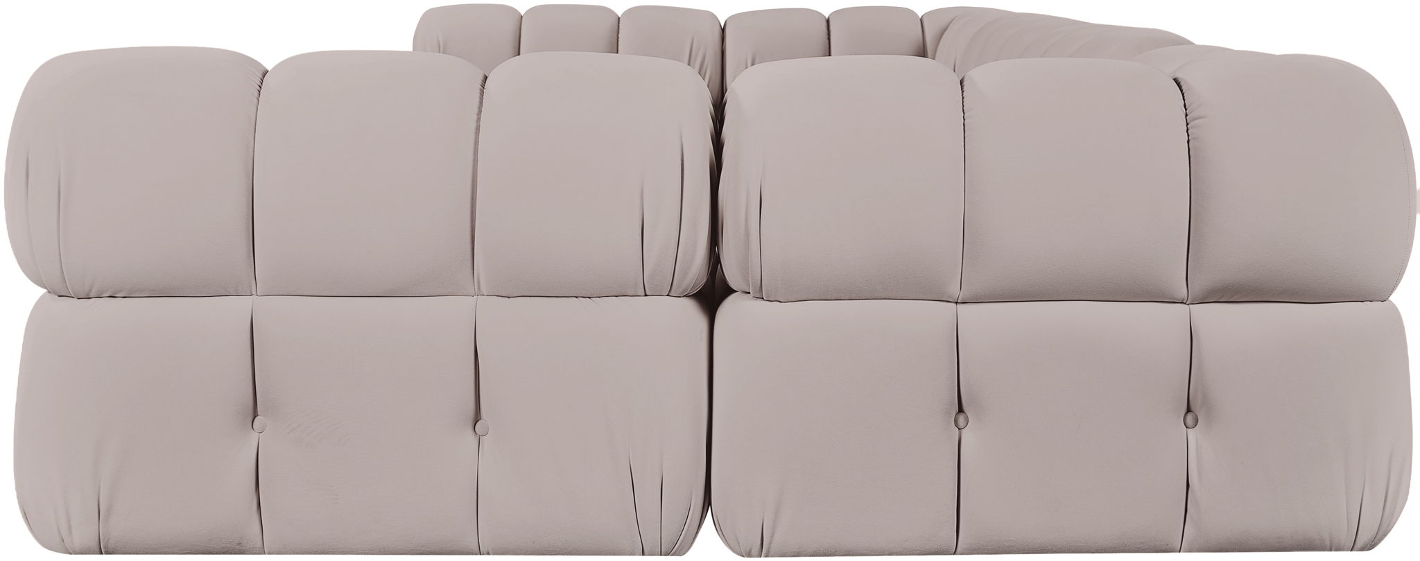 Orin - U-Shaped Velvet 6 Piece Modular Sectional