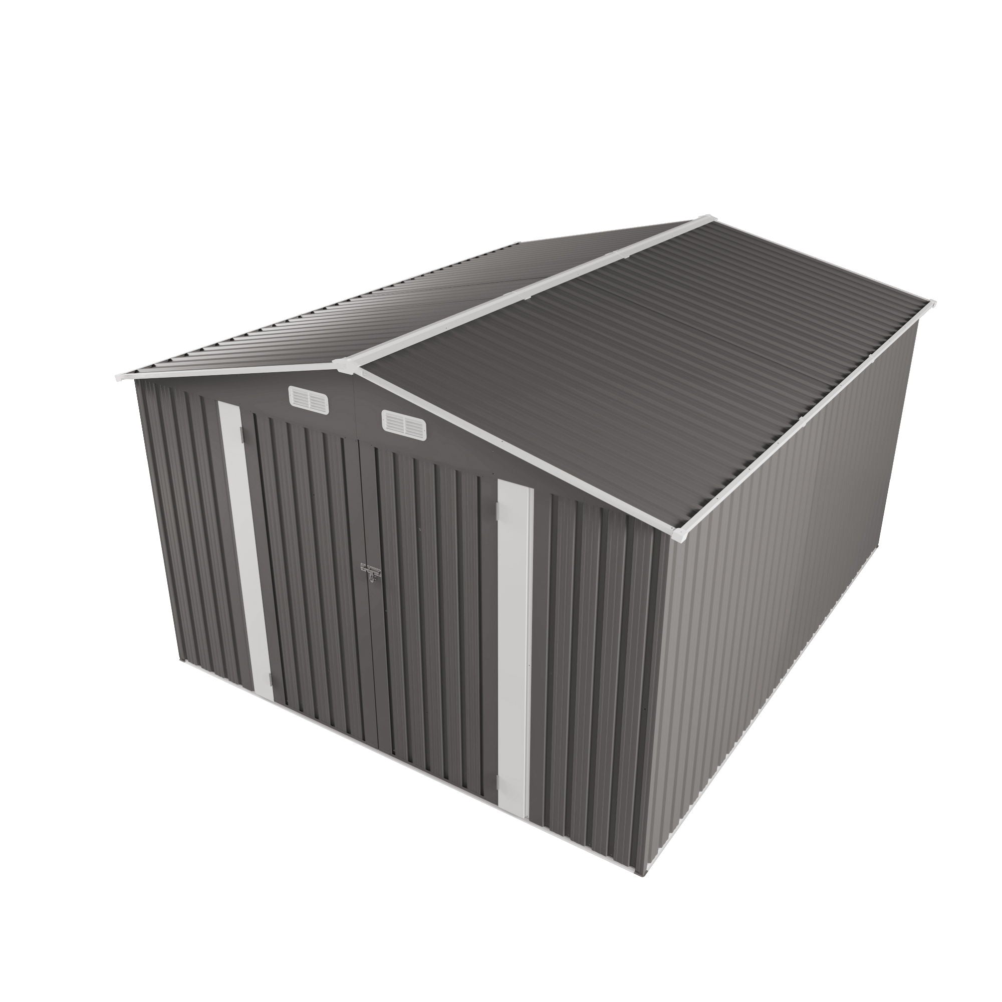 Outdoor Storage Shed With Lockable Doors