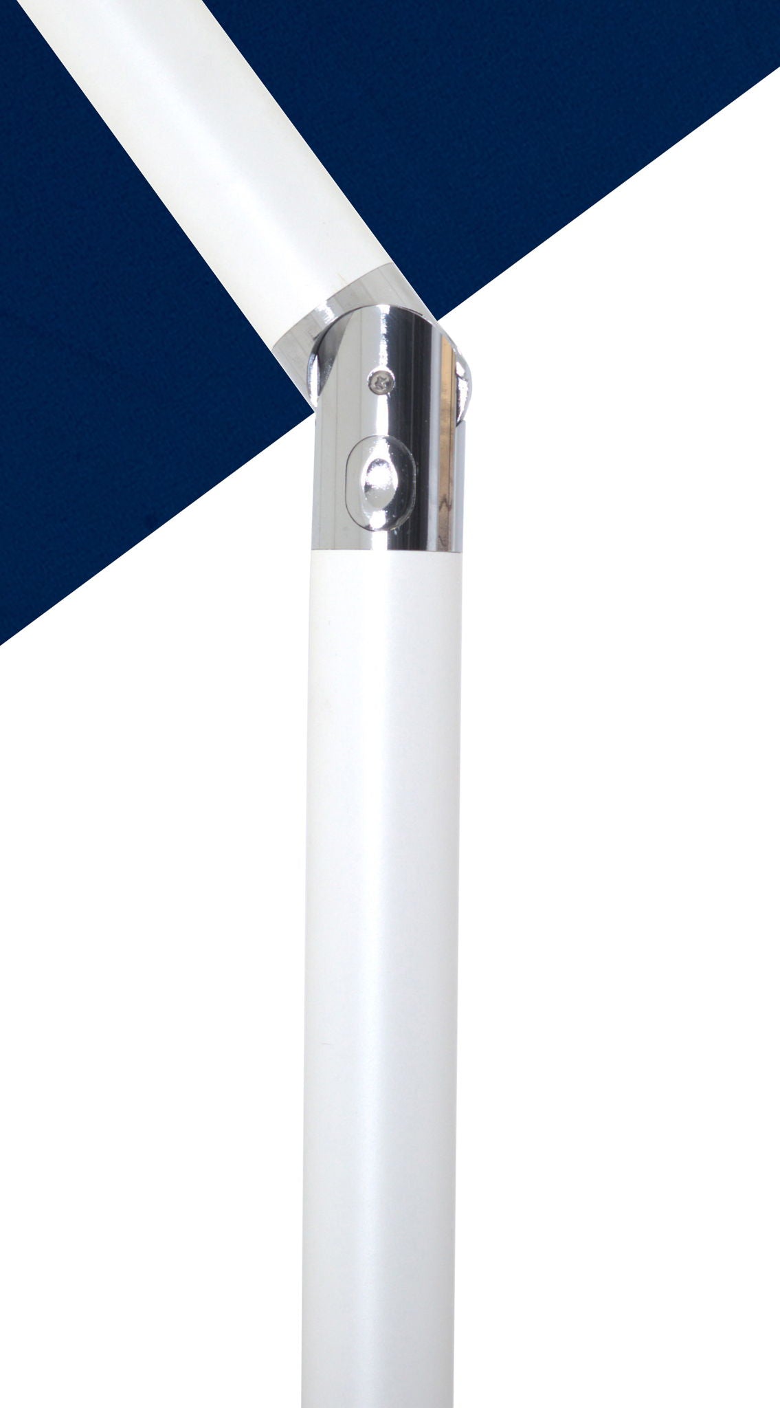 Amalfi - Patio Umbrella - Black Base / White Pole