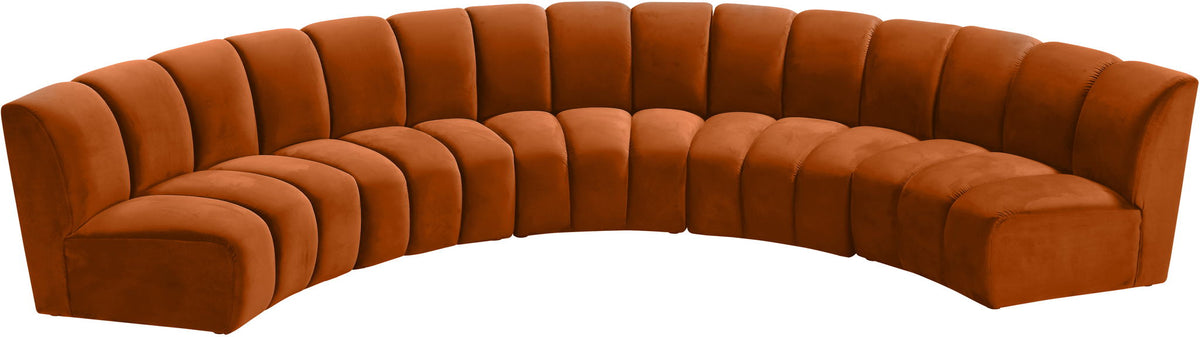 Infinity - 5 Piece Velvet Modular Sectional