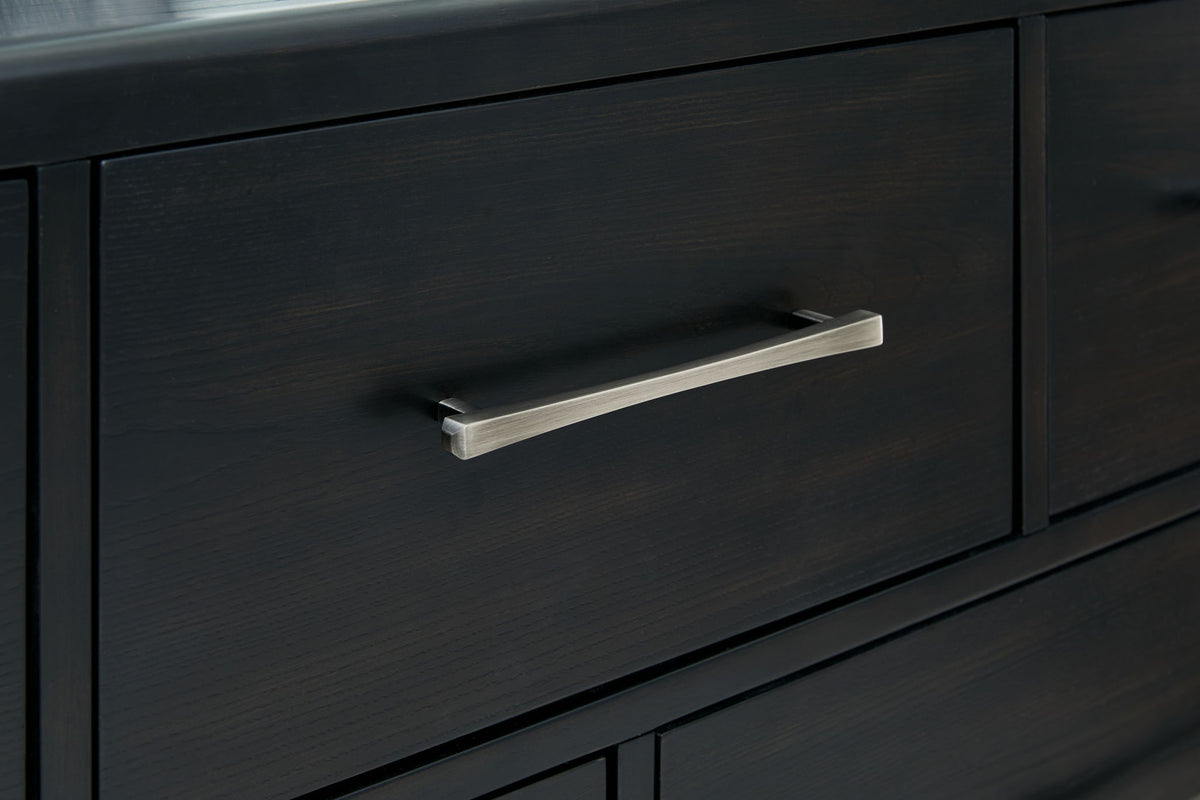 Rowanbeck - Dresser And Mirror - Black