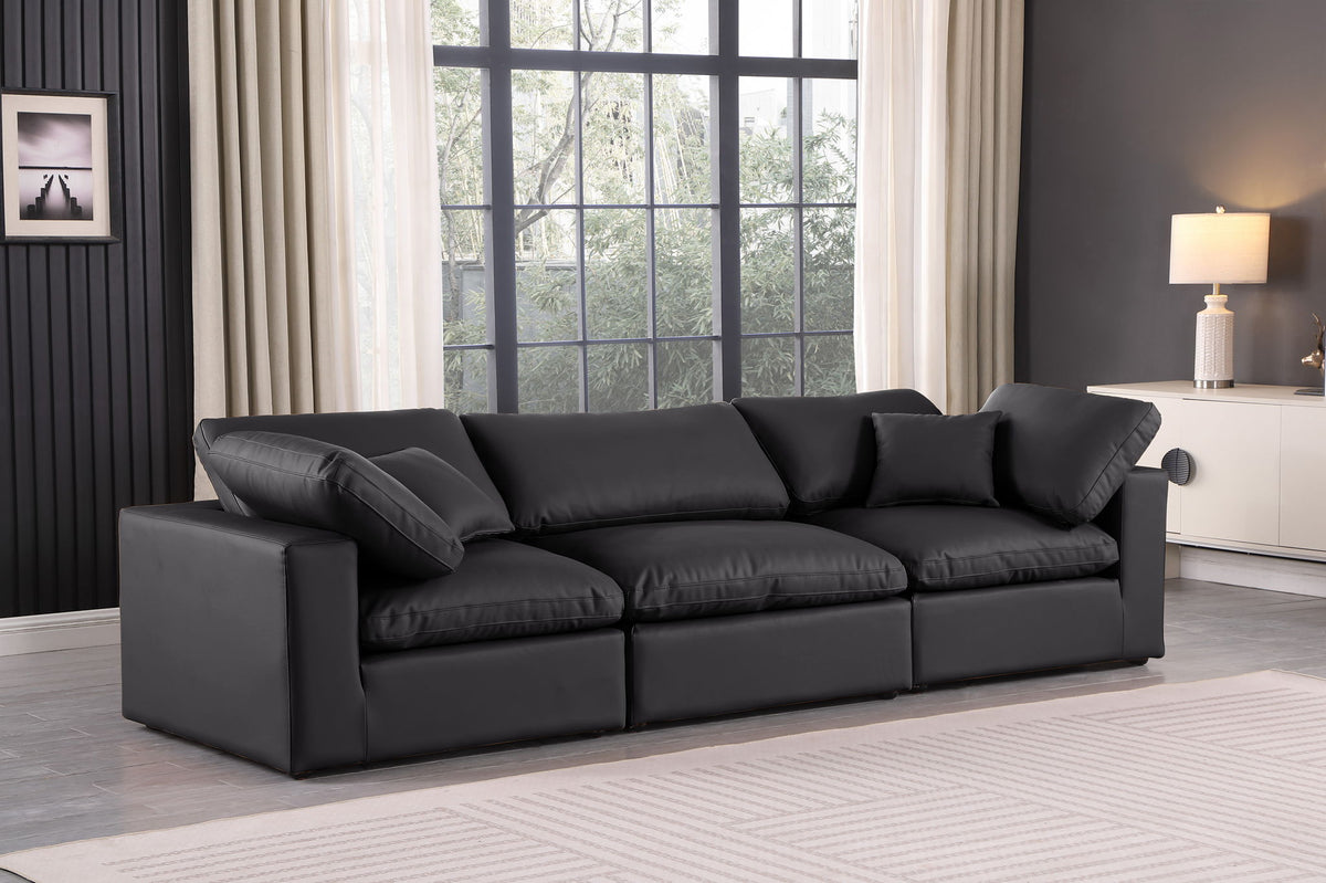 Comfy - Faux Leather Modular Sofa 3 Seats