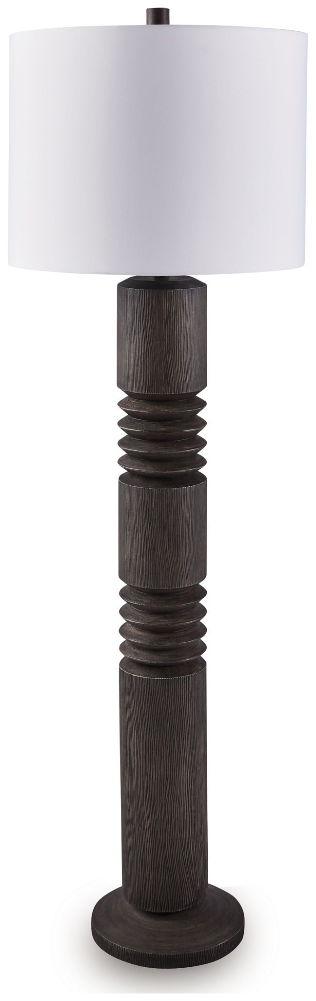 Fainwell - Poly Floor Lamp - Distressed Black