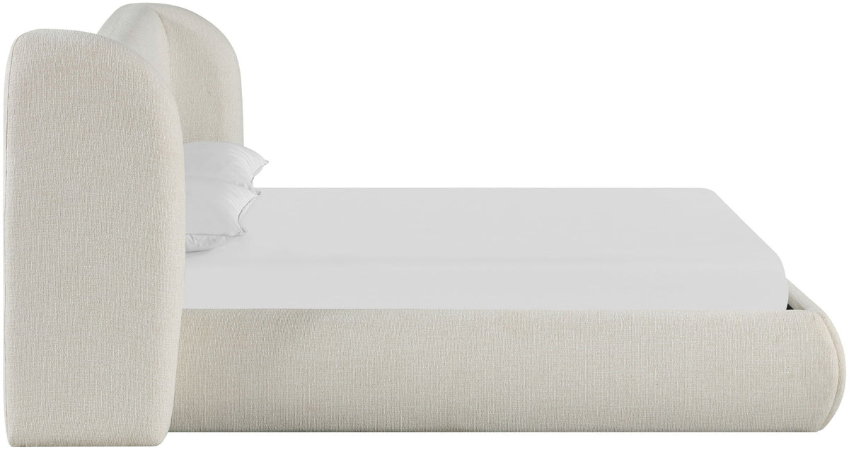 Elowen - Chenille Fabric Upholstered Bed