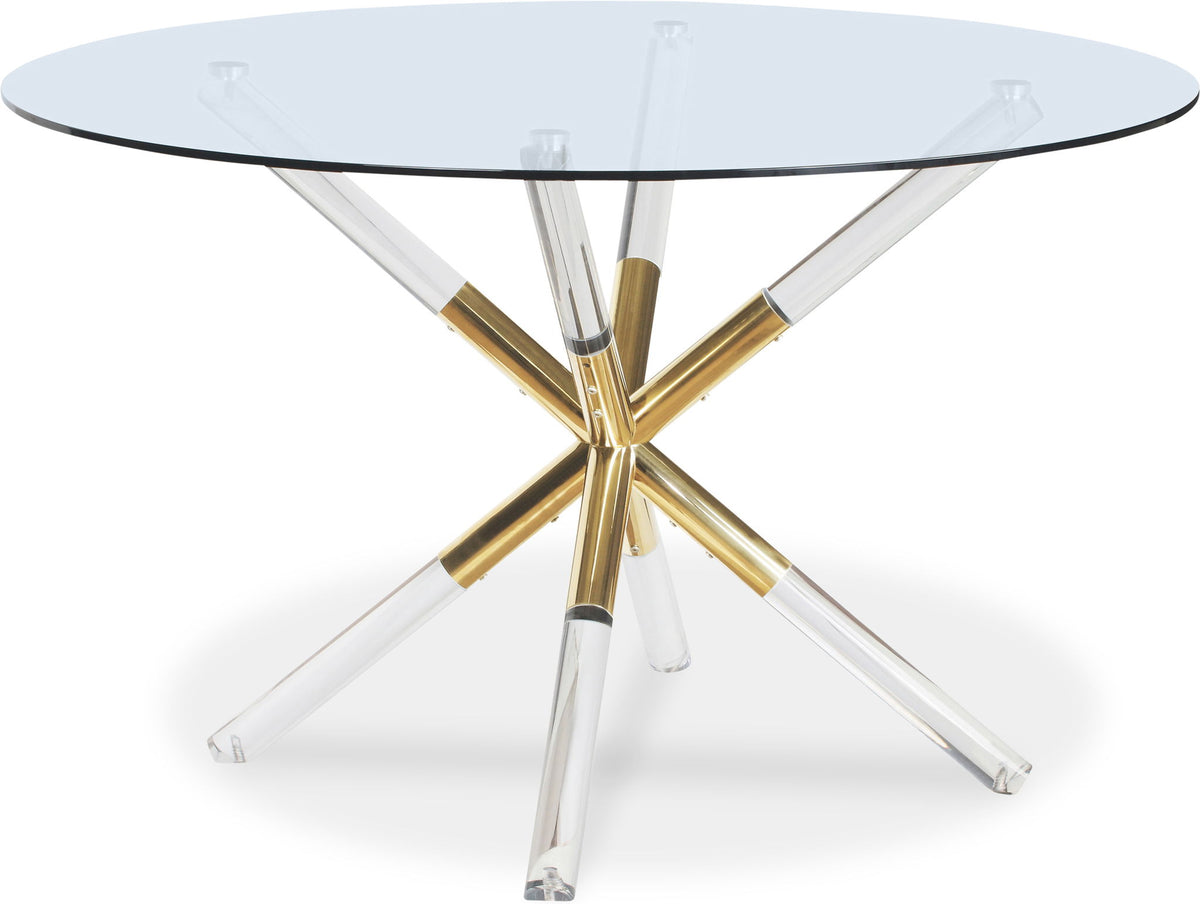 Mercury - Glass Dining Table - Silver