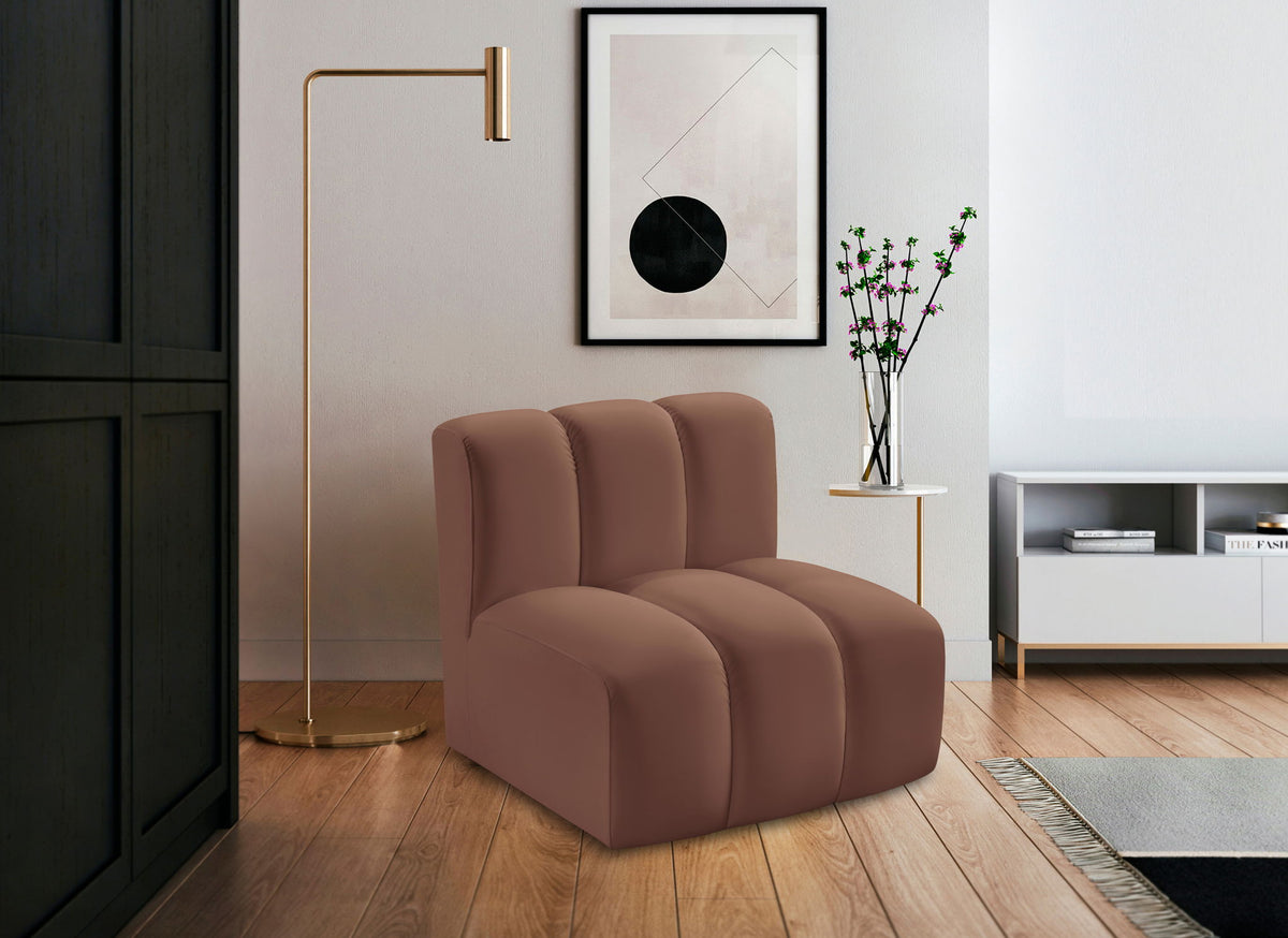 Arc - Faux Leather Straight Chair