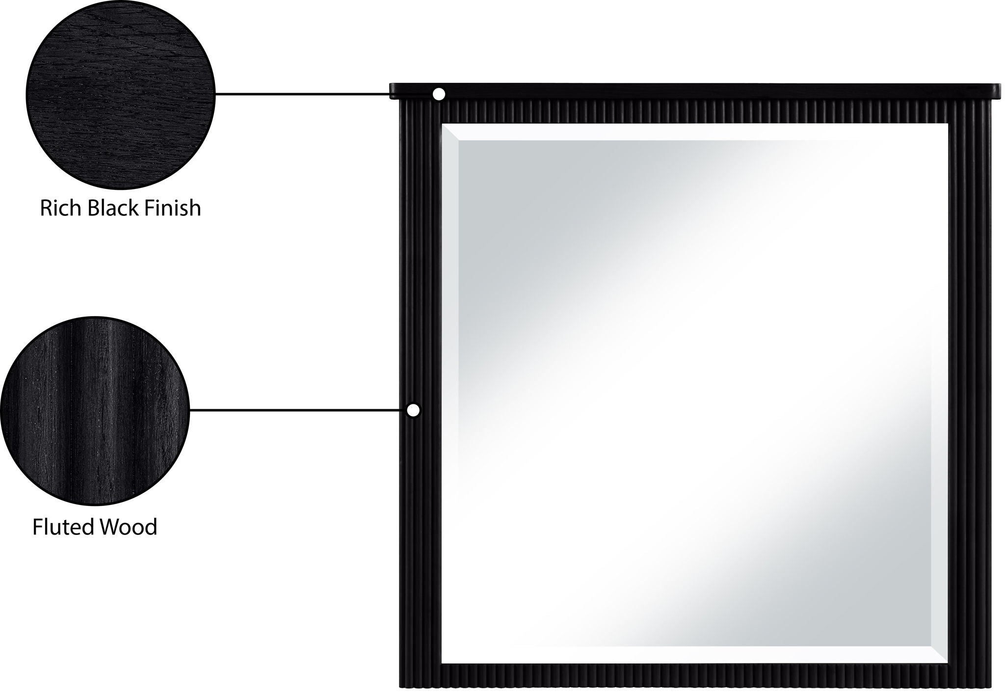 Astrid - Solid Wood And Oak Veneer Mirror