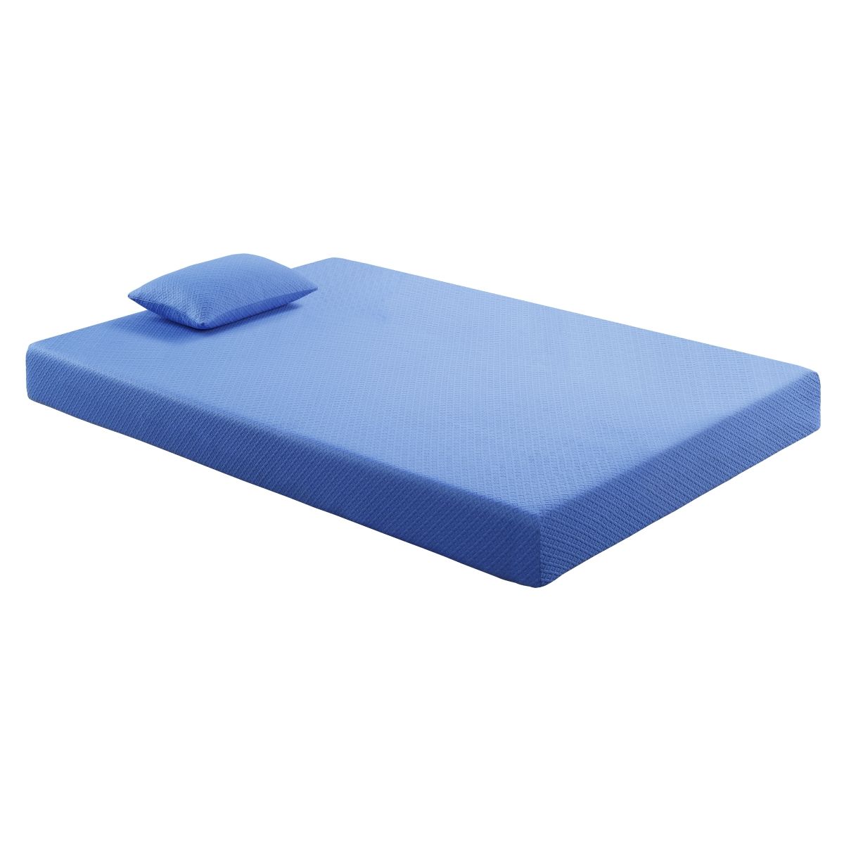 Leo - 7" Gel Infused Memory Foam Mattress And Pillow Set