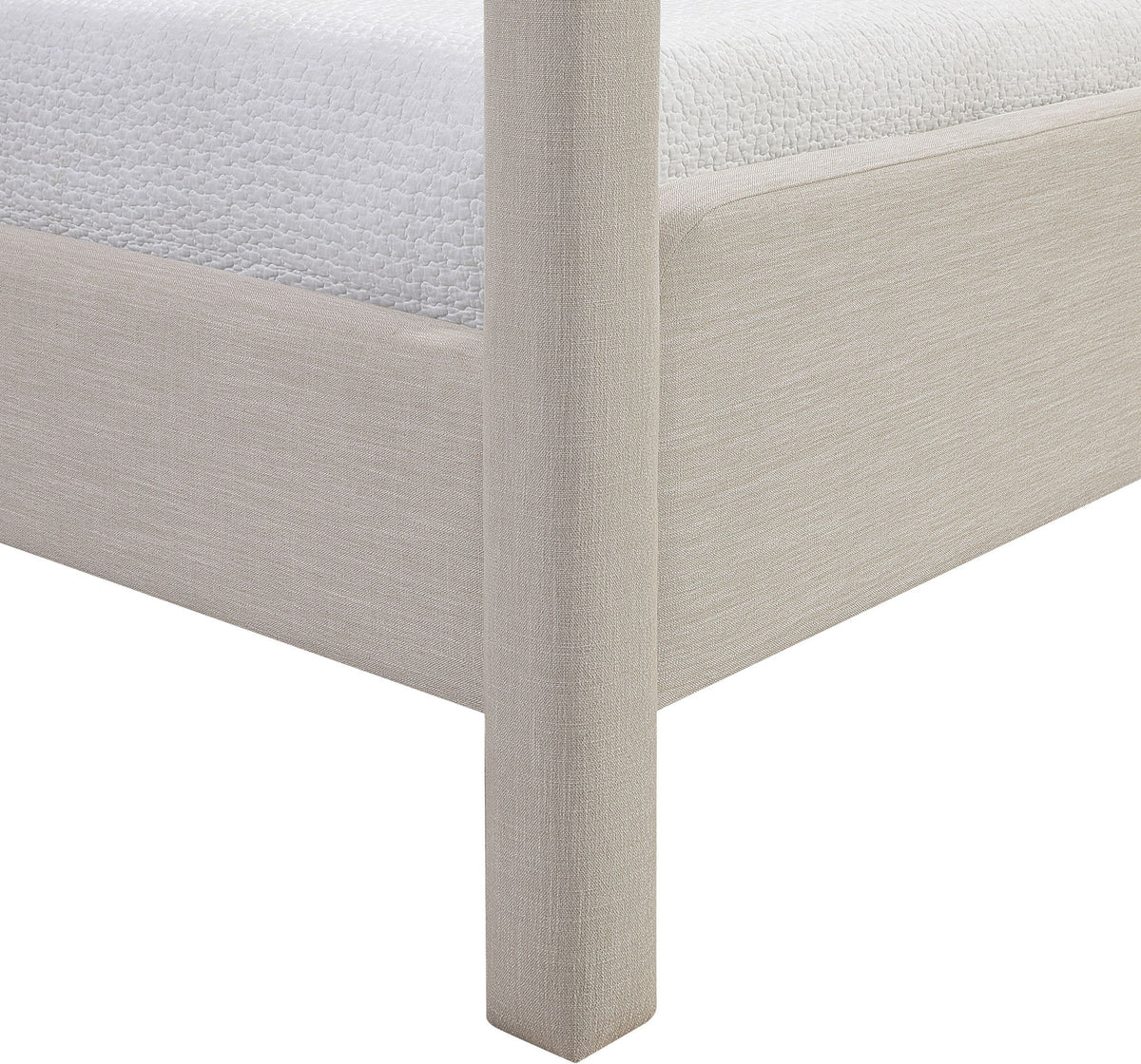 Salina - Linen Textured Fabric Upholstered Bed