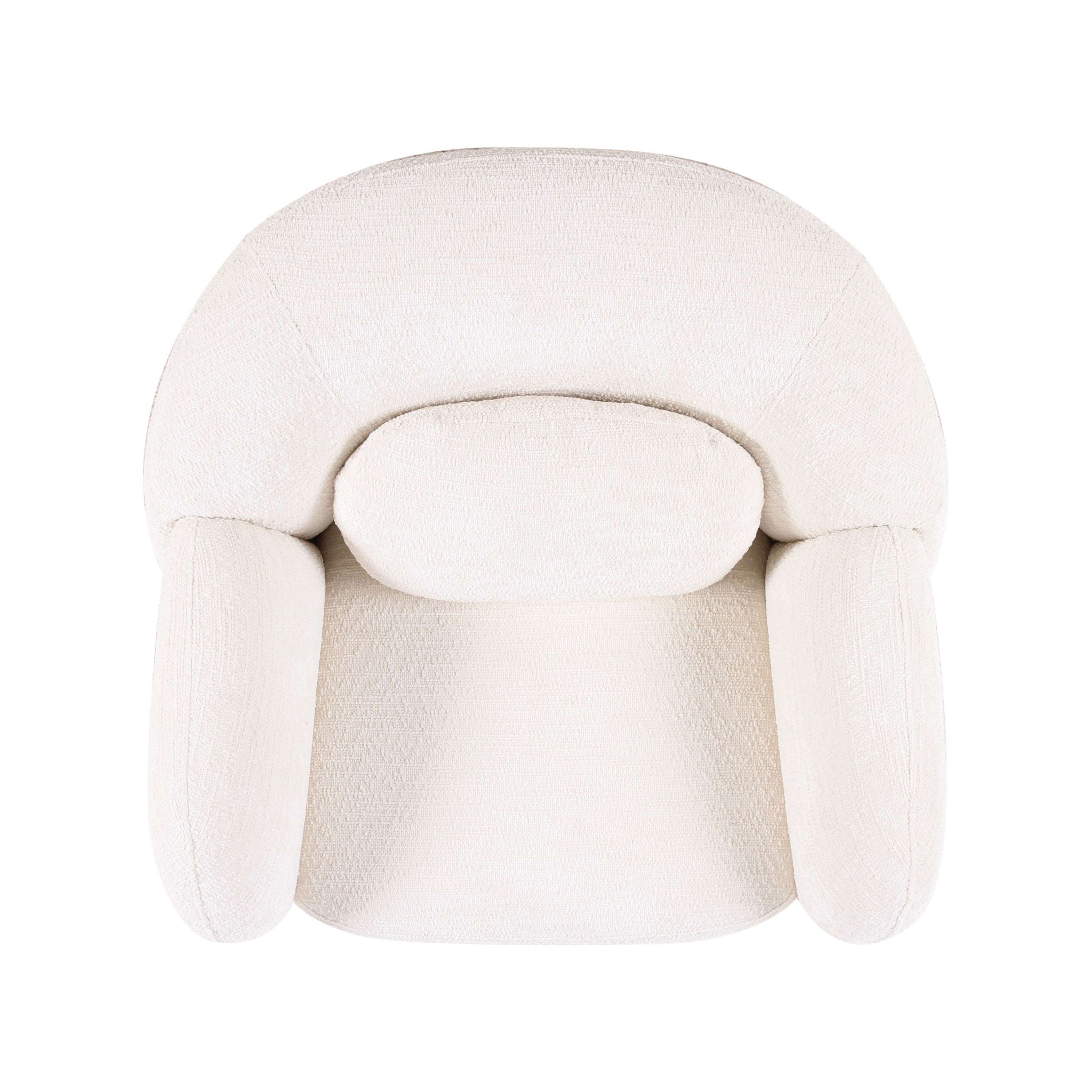 Misty - Knubby Fabric Accent Chair
