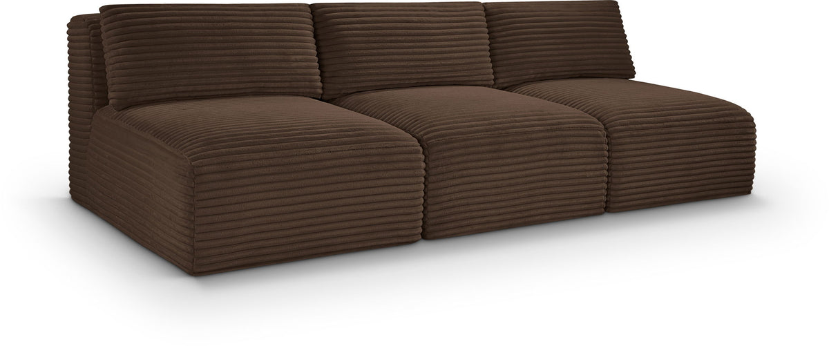 Shaggy - 3 Seat Modular Armless Sofa