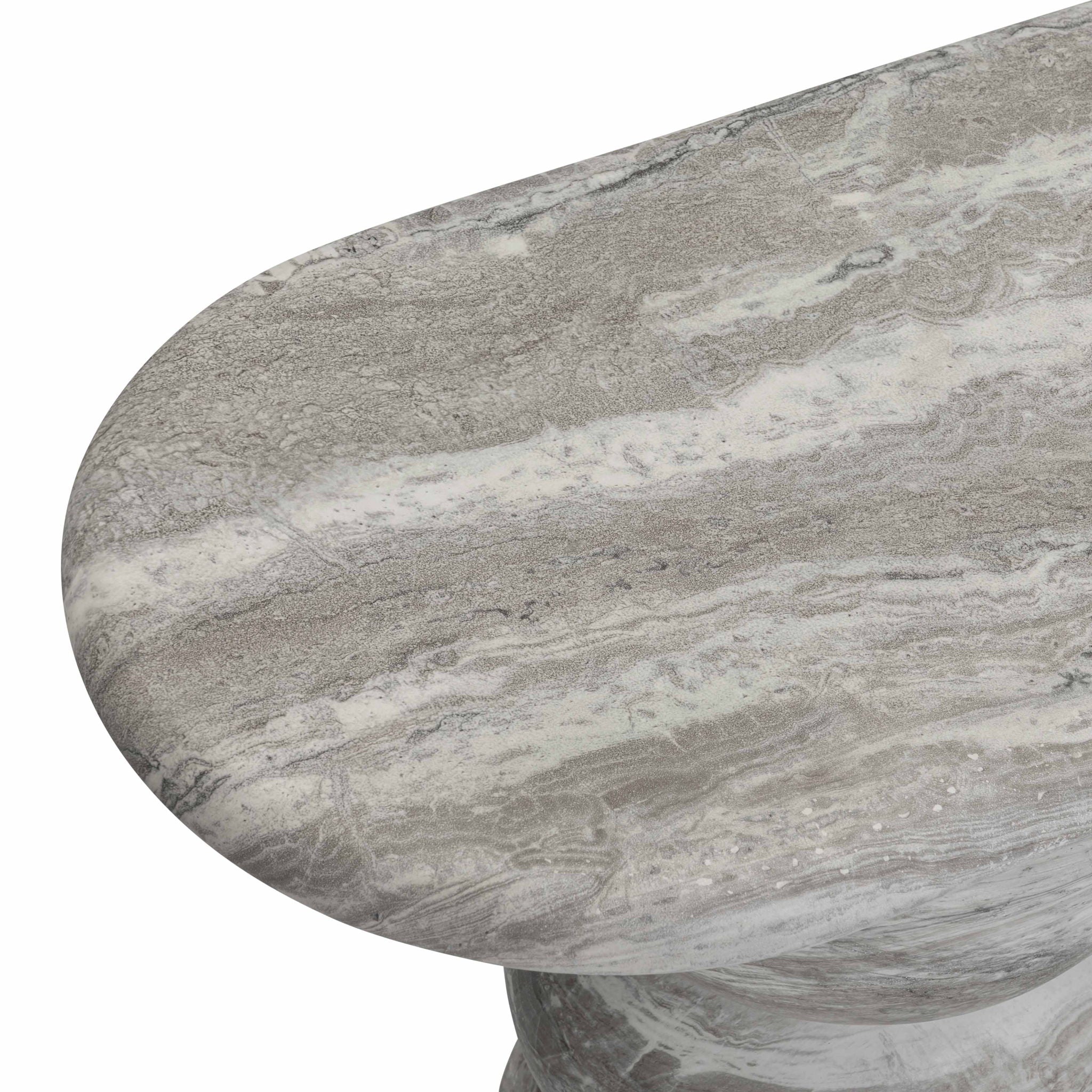 Hyre - Indoor / Outdoor Concrete Console Table - Faux Stone