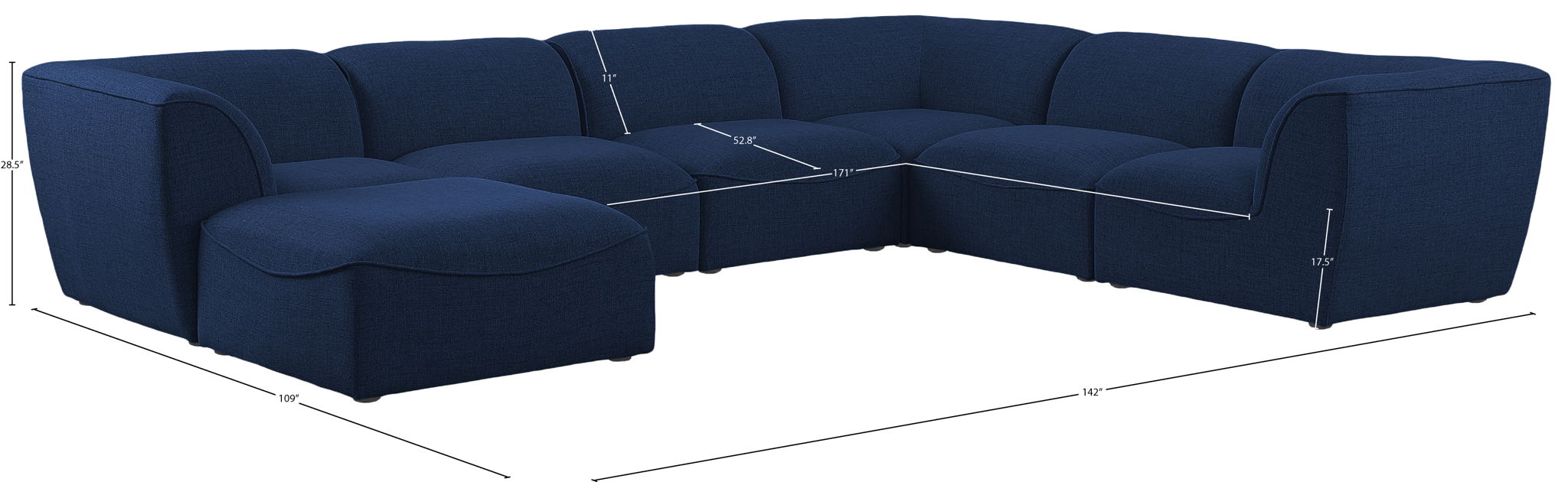 Miramar - 7 Piece Modular Sectional