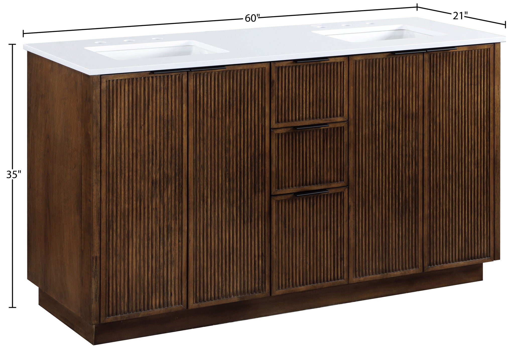 Willard - Engineered Stone And Solid Wood Bathroom Vanity