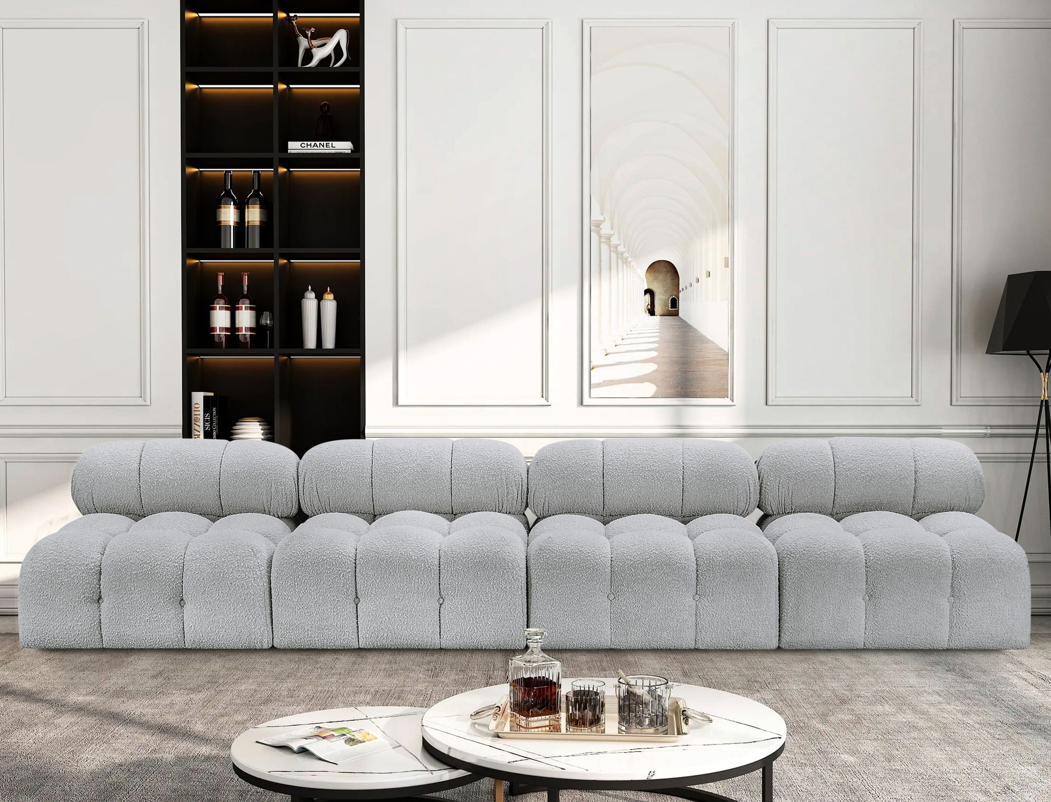 Ames - 4 Seat Modular Armless Sofa