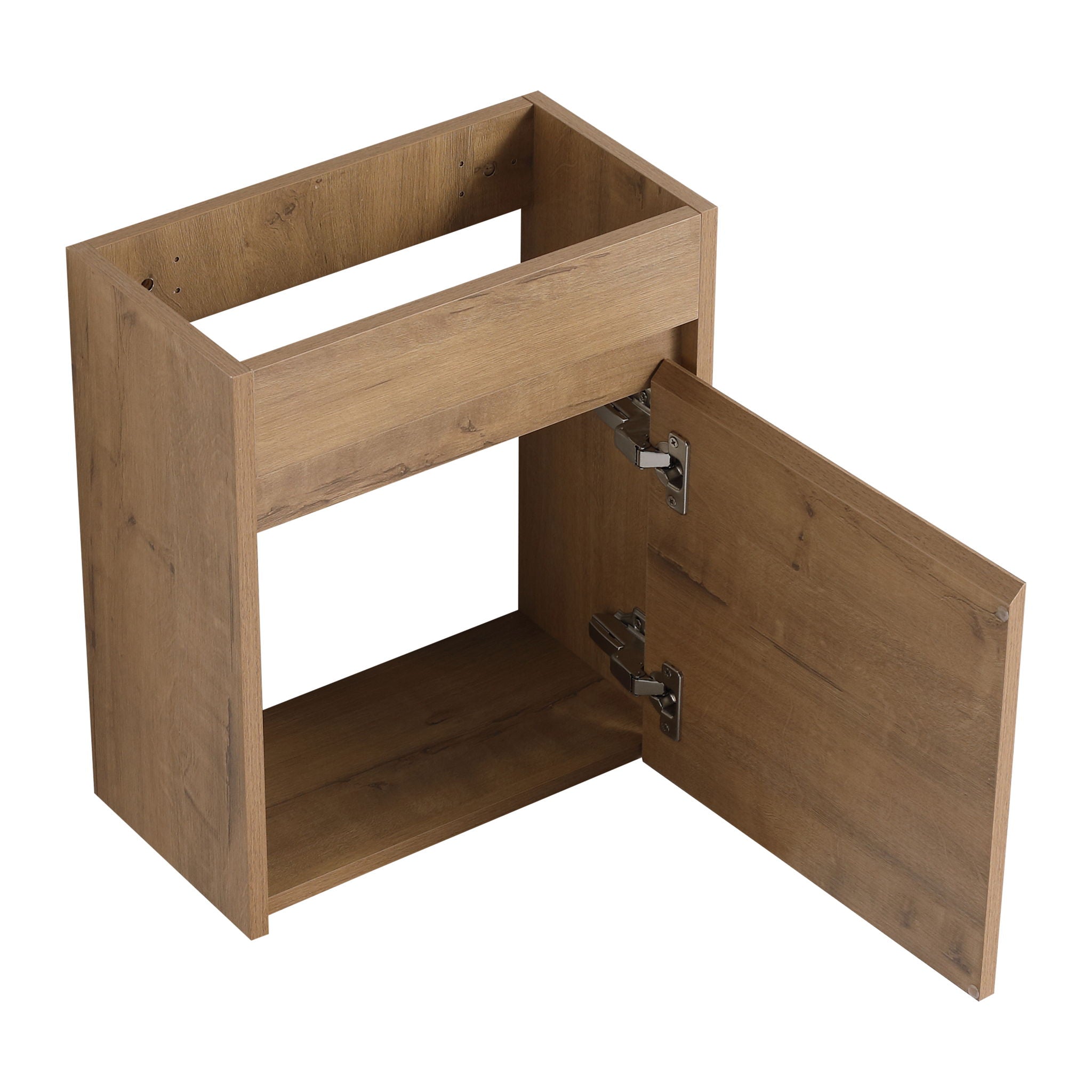 Wall Mounted Bathroom Vanity With Sink And Storage Rack, Soft Close Doors