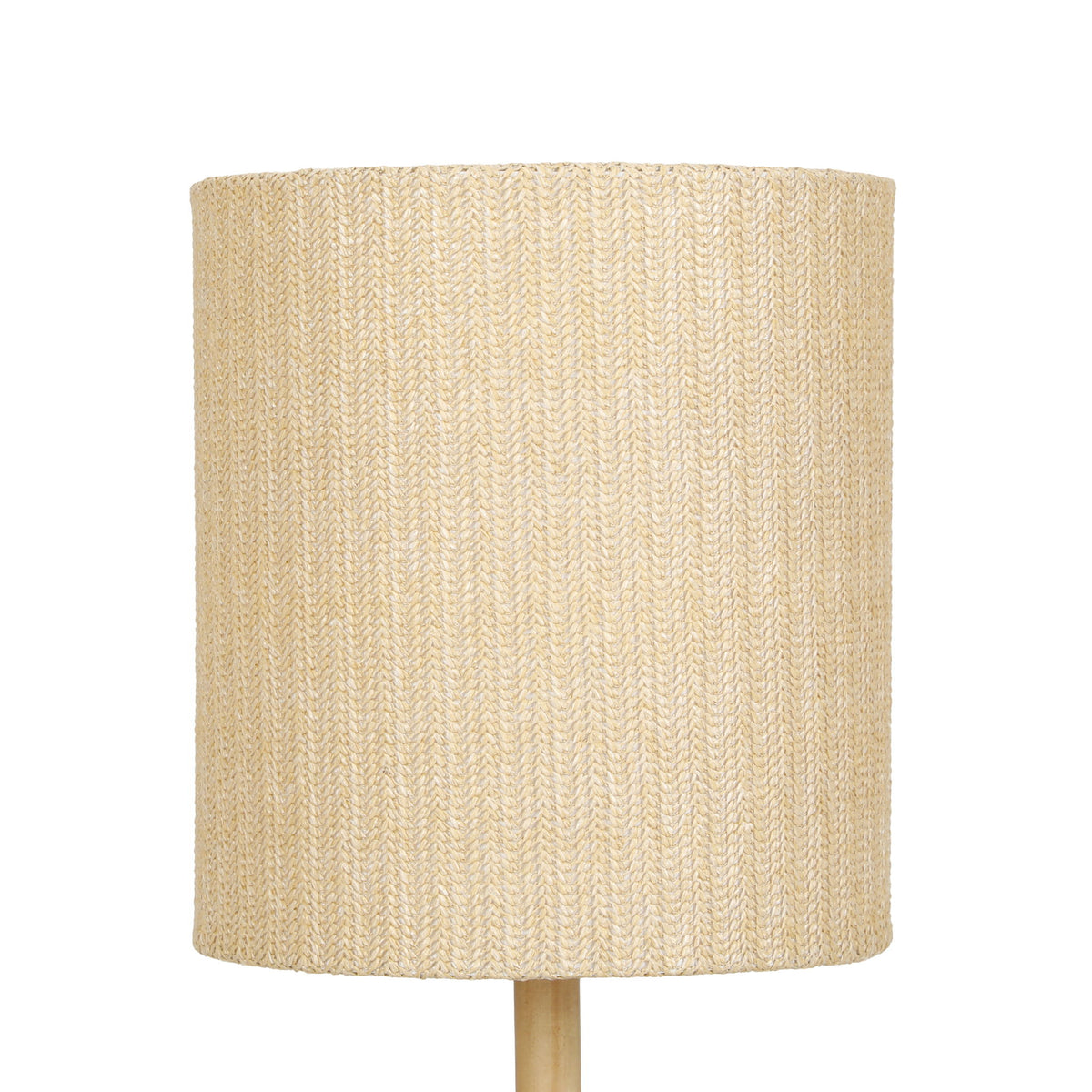 Lamia - Burl and Raffia Designer Table Lamp - Natural