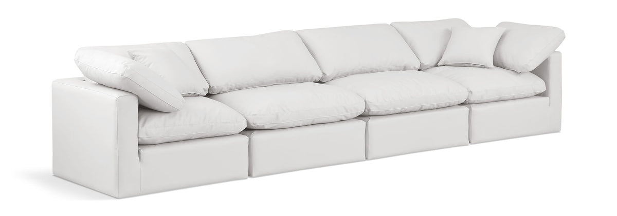 Indulge - Faux Leather 4 Seat Modular Sofa
