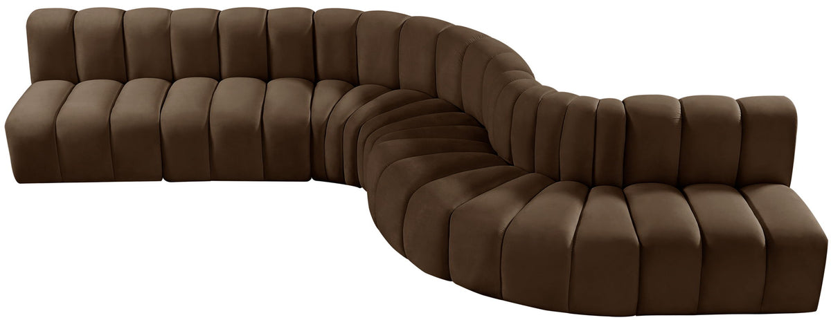 Arc - Velvet 7 Piece Modular Sofa