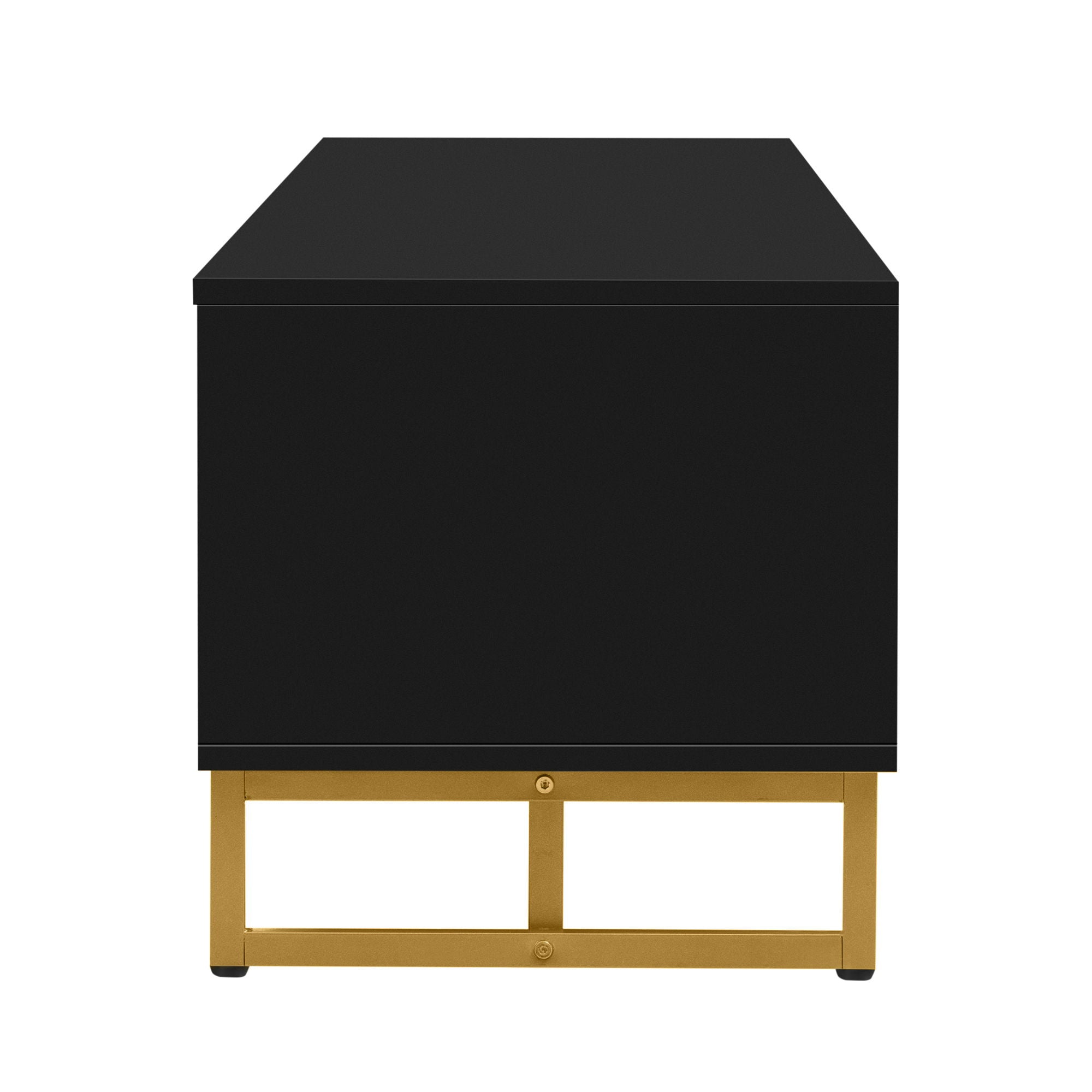 TV Media Console Table, TV Stand With Storage For Living Room - Black