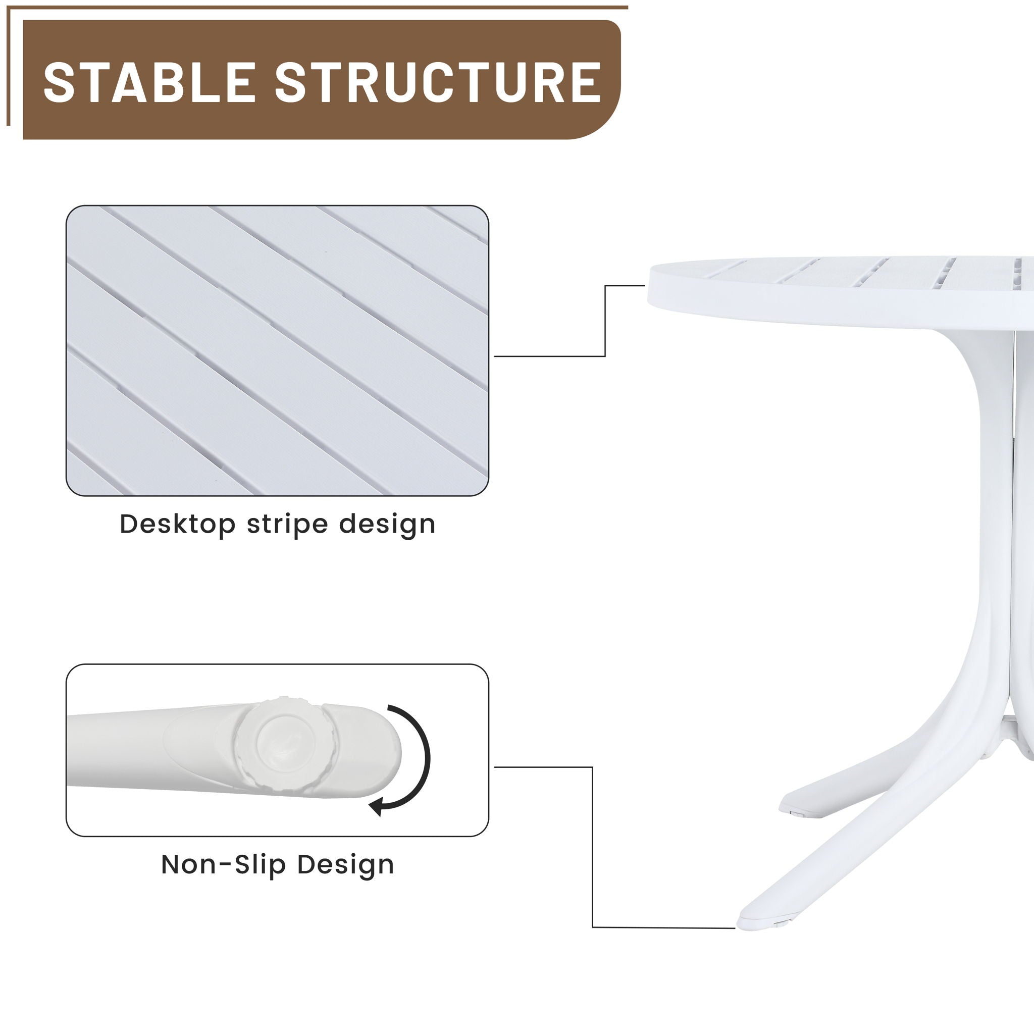 Round Table - White