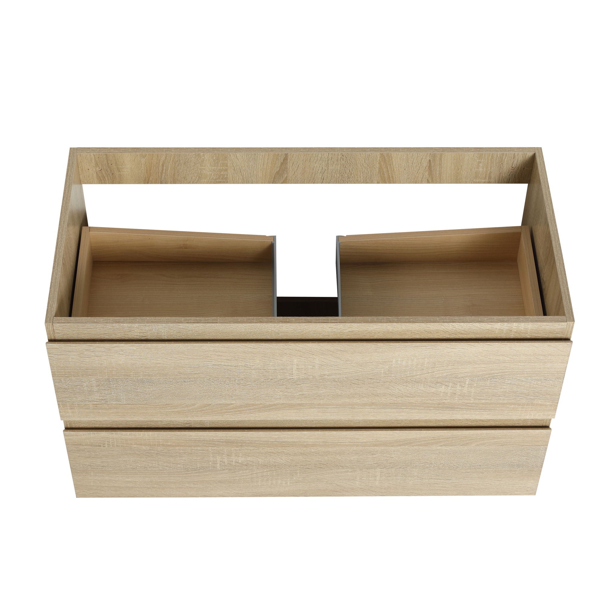Wall Mounted Bathroom Vanity & Sink, 2 Soft Close Drawers