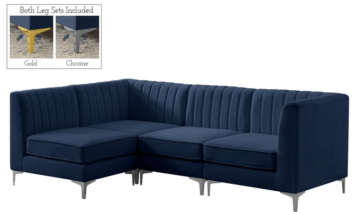 Alina - 4 Piece Modular L-Shaped Sectional