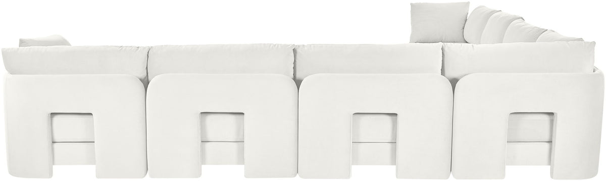 Hammond - Velvet Performance Fabric Upholstered 7 Piece Corner Sectional