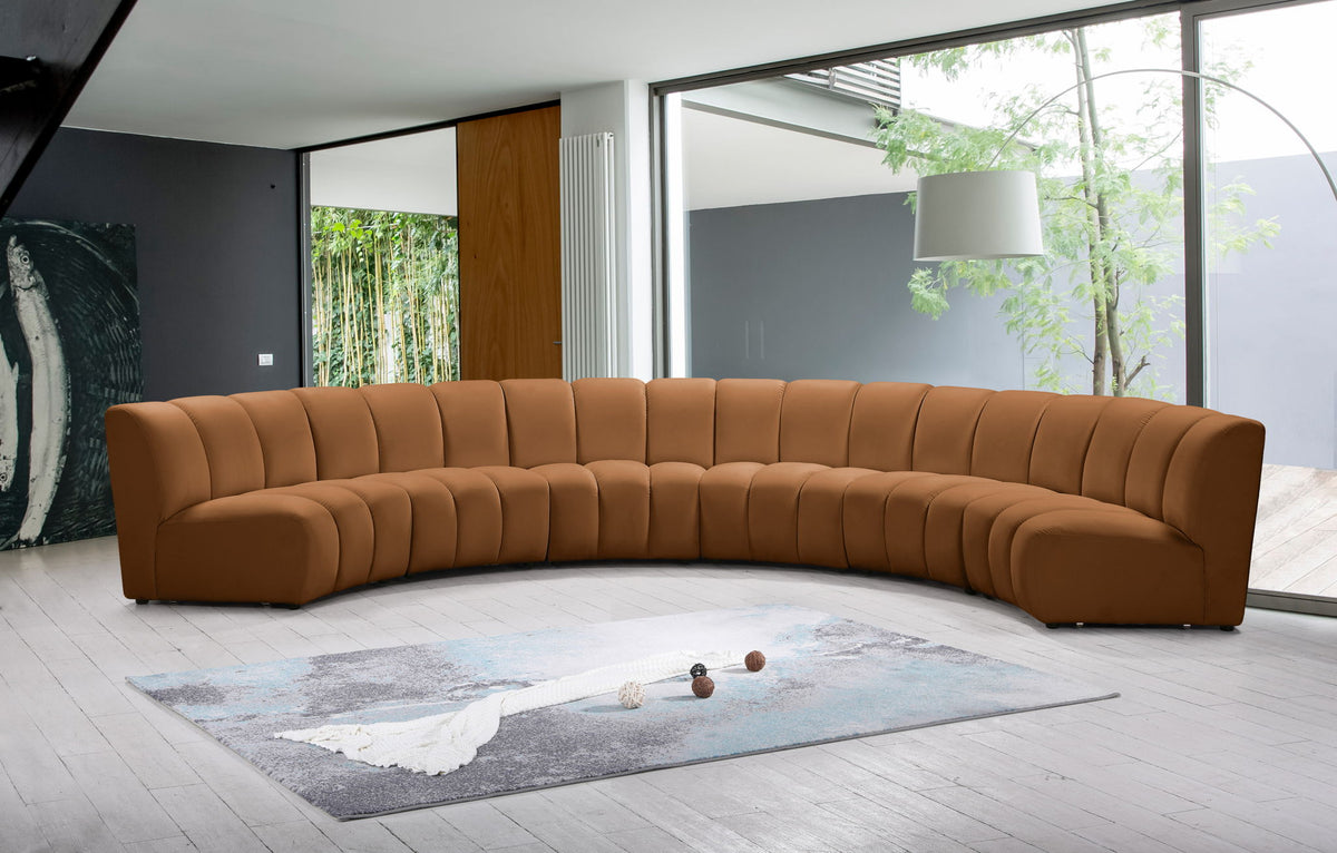 Infinity - 6 Piece Modular Sectional - Saddle