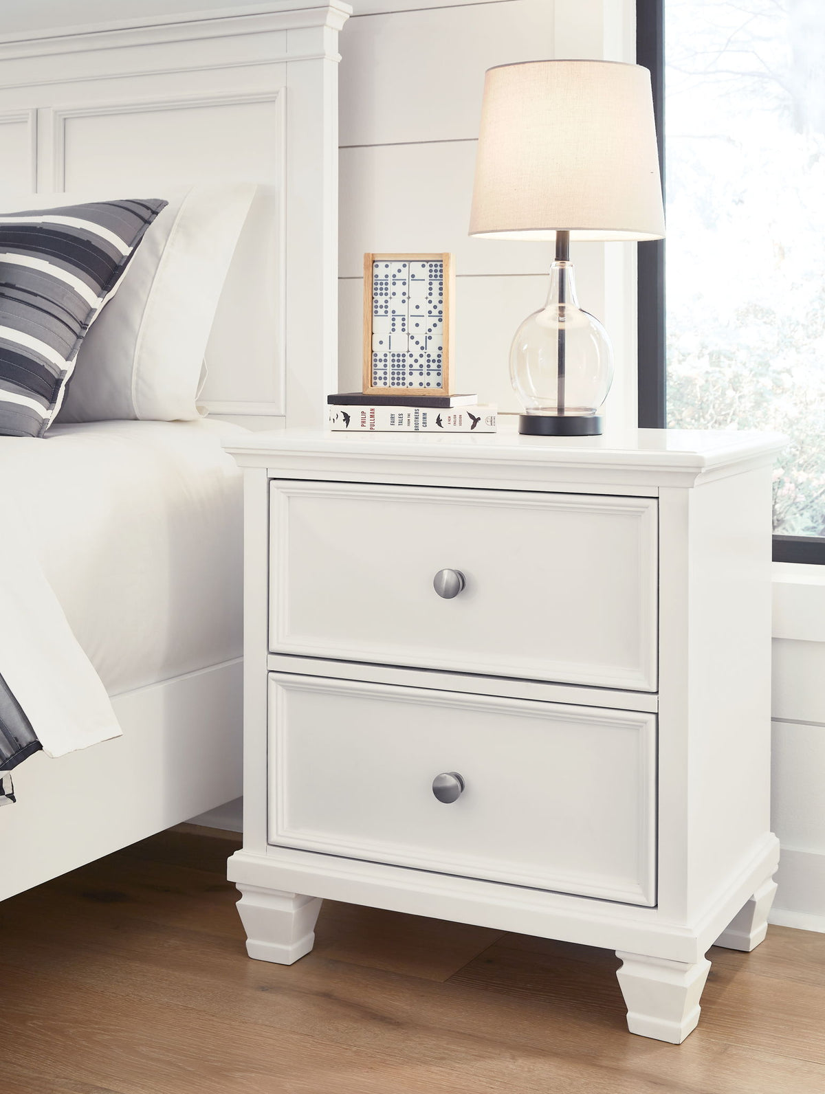 Fortman - Two Drawer Night Stand - White