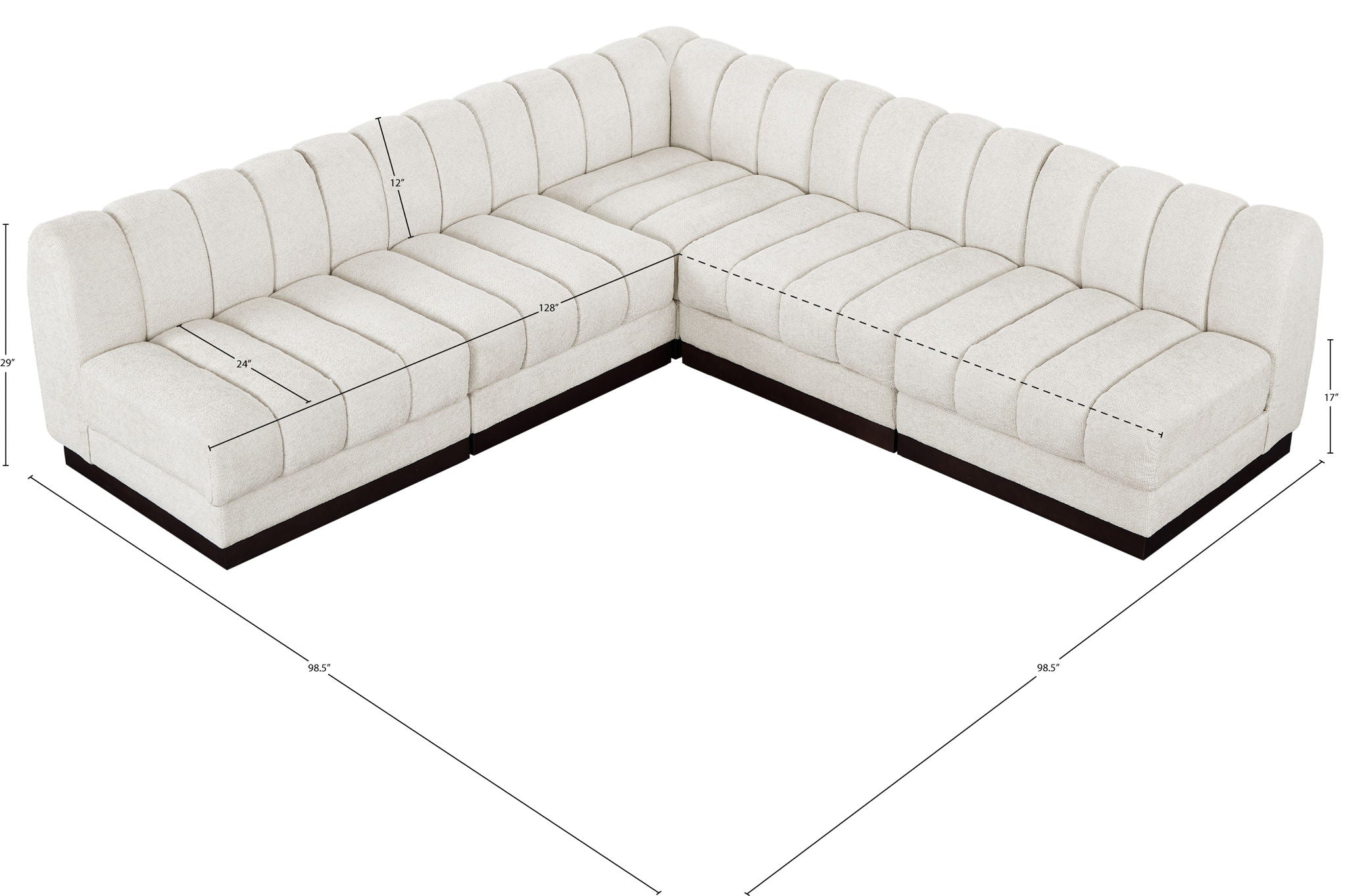 Quinn - 5 Piece Modular Sectional
