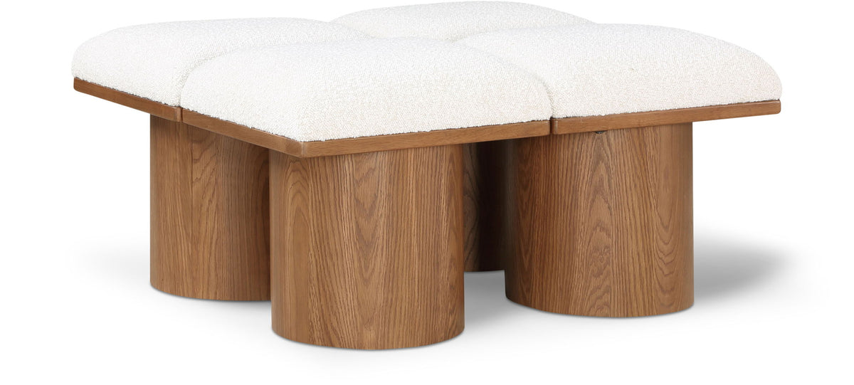 Pavilion - 4 Piece Modular Bench With Brown Base