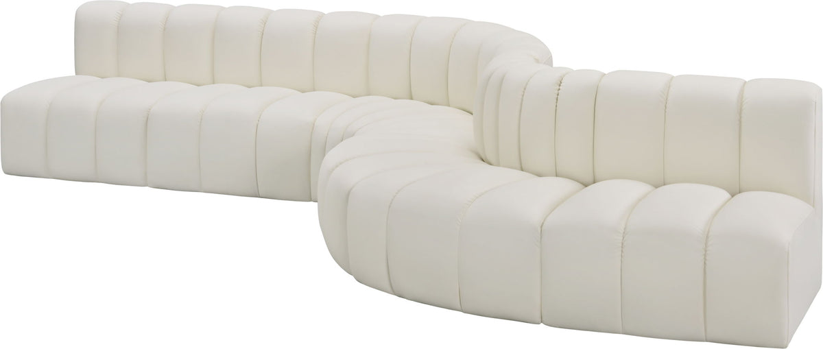 Arc - Faux Leather 7 Piece Modular Sofa
